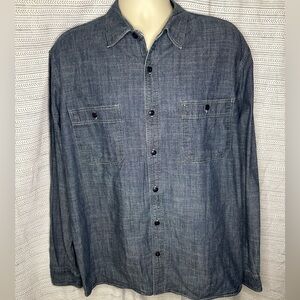 Dockers men’s denim button down shirt size XXL